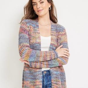 Maurices Spacedye Open Front Cardigan
